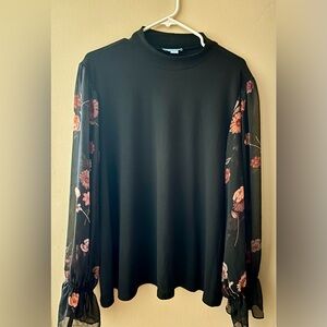Beautiful Plus Size Long-Sleeve CeCe Top, NWT, 3x